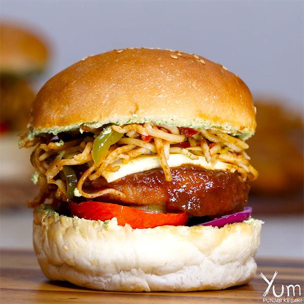 Noodles Tikki Burger